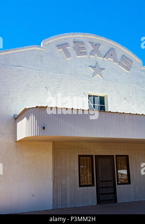 Texas, Presidio County, Marfa, ehemaliges Theater Stockfoto