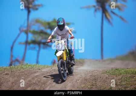 Deus Ex Machina motocross Konkurrenz, Canggu, Bali, Indonesien Stockfoto