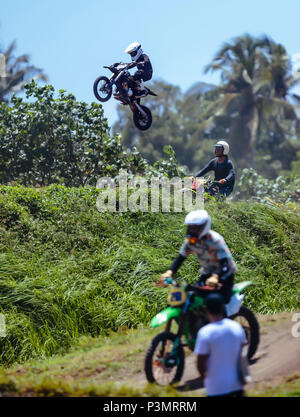 Deus Ex Machina motocross Konkurrenz, Canggu, Bali, Indonesien Stockfoto