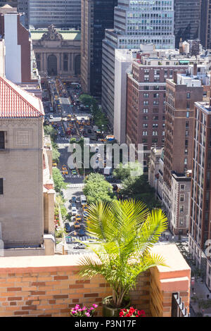 Dachgarten in Midtown Manhattan, New York City, USA Stockfoto