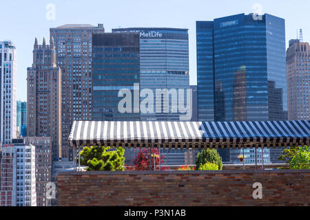 Dachgarten in Midtown Manhattan, New York City, USA Stockfoto