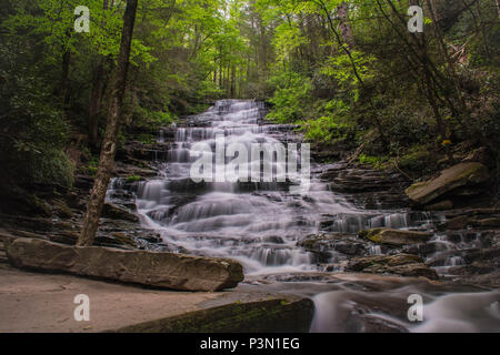 Minnehaha Falls, Rabun County, Georgia Stockfoto