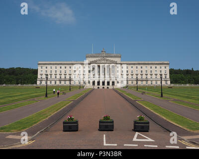 Parlament Gebäude (aka als Stormont) in Belfast, Großbritannien Stockfoto