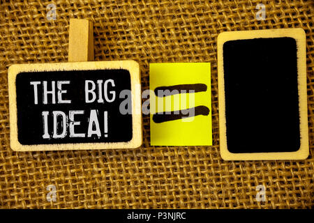 Text Zeichen zeigen die große Idee der Motivation. Konzeptionelle Foto haben eine erfolgreiche Idee Intelligentes Denken Stockfoto