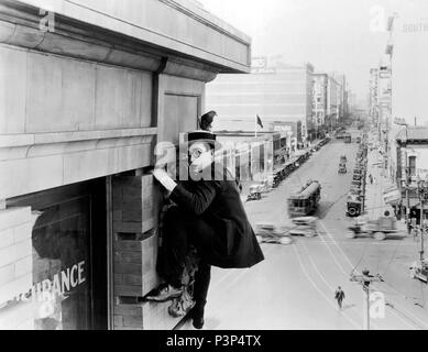 Original Film Titel: Sicherheit. Englischer Titel: Sicherheit. Regisseur: FRED NEWMEYER. Jahr: 1923. Stars: Harold Lloyd. Credit: HAL ROACH/PATHE EXCHANGE/Album Stockfoto