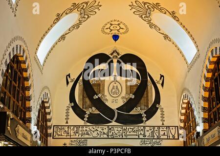 ISTANBUL, Türkei - 25. Mai: verzierten Decke des Spice Bazaar in Istanbul Türkei am 25. Mai 2018 Stockfoto