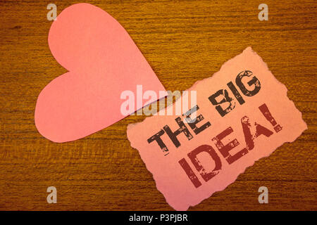 Text Zeichen zeigen die große Idee der Motivation. Konzeptionelle Foto haben eine erfolgreiche Idee Intelligentes Denken Stockfoto