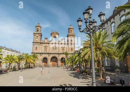 Historische und schöne citiy Las Palmas de Gran Canaria Stockfoto