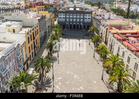 Historische und schöne citiy Las Palmas de Gran Canaria Stockfoto