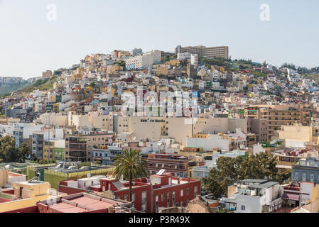 Historische und schöne citiy Las Palmas de Gran Canaria Stockfoto