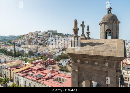 Historische und schöne citiy Las Palmas de Gran Canaria Stockfoto