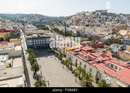 Historische und schöne citiy Las Palmas de Gran Canaria Stockfoto