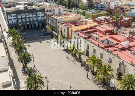 Historische und schöne citiy Las Palmas de Gran Canaria Stockfoto