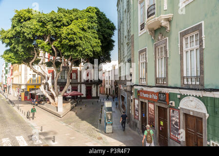 Historische und schöne citiy Las Palmas de Gran Canaria Stockfoto