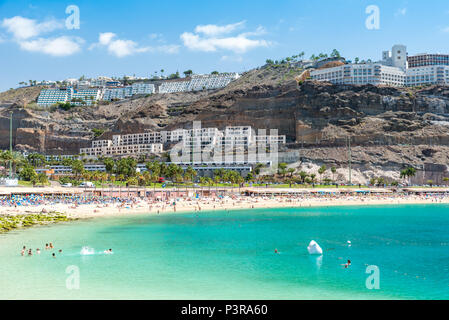 Strand Amadores in Puerto Rico, Insel Gran Canaria Spanien Stockfoto