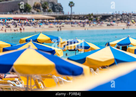 Strand Amadores in Puerto Rico, Insel Gran Canaria Spanien Stockfoto