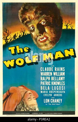 Original Film Titel: DER WOLF MANN. Englischer Titel: DER WOLF MANN. Film Regie: George WAGGNER. Jahr: 1941. Quelle: UNIVERSAL PICTURES/Album Stockfoto