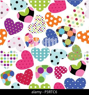 Herz Patches Stock Vektor