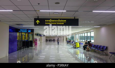 Bangkok, Thailand - 23.April 2018. Innenraum der Don Muang International Airport (DMK) in Bangkok, Thailand. Stockfoto