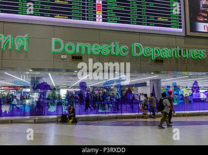 Bangkok, Thailand - 23.April 2018. Innenraum der Don Muang International Airport (DMK) in Bangkok, Thailand. Stockfoto