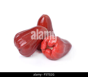 Rose Apple auf einem weißen Hintergrund. Stockfoto