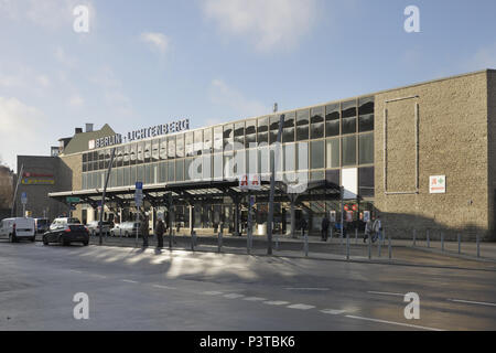 Berlin, Deutschland, Bahnhof Lichtenberg in der Weitlingstraße in Berlin-Lichtenberg Stockfoto