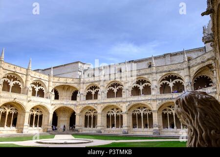 Mosteiro dos Jeronimos Kloster, Stadtteil Belem, Lissabon, Portugal Stockfoto