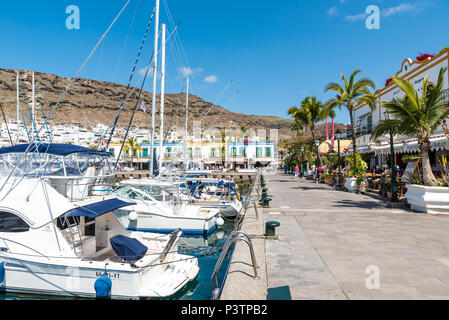 Schöne Stadt Puerto Mogan auf Gran Canaria - Spanien Stockfoto