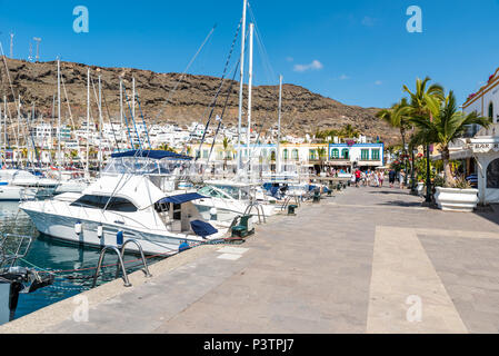 Schöne Stadt Puerto Mogan auf Gran Canaria - Spanien Stockfoto