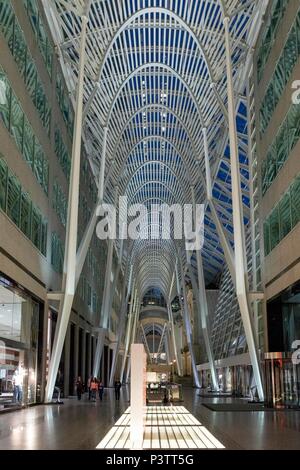 Allen Lambert Galleria bei Nacht, Toronto, Kanada Stockfoto