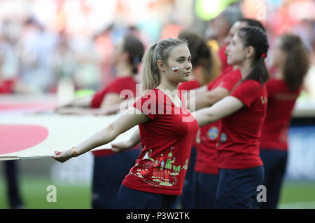 Moskau, Russland. 19 Jun, 2018. Eröffnung der Fifa WM Russland 2018, Gruppe H, Fußballspiel zwischen Polen v Senegal in Spartak Stadium in Moskau. Credit: Unabhängige Fotoagentur Srl/Alamy leben Nachrichten Stockfoto