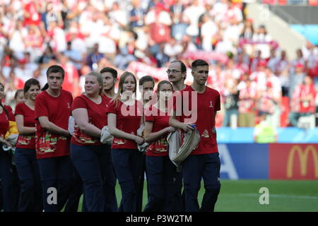 Moskau, Russland. 19 Jun, 2018. Eröffnung der Fifa WM Russland 2018, Gruppe H, Fußballspiel zwischen Polen v Senegal in Spartak Stadium in Moskau. Credit: Unabhängige Fotoagentur Srl/Alamy leben Nachrichten Stockfoto