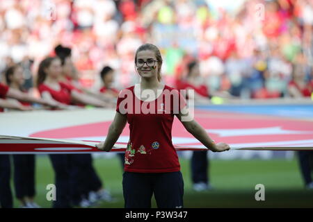 Moskau, Russland. 19 Jun, 2018. Eröffnung der Fifa WM Russland 2018, Gruppe H, Fußballspiel zwischen Polen v Senegal in Spartak Stadium in Moskau. Credit: Unabhängige Fotoagentur Srl/Alamy leben Nachrichten Stockfoto