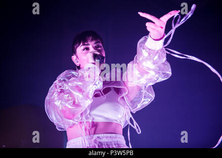 London, Großbritannien. 19 Jul, 2018. Juni 19, 2018 - Wolfram Andes XCX in Konzert in der Dorf U-Bahn, London, England, Vereinigtes Königreich Quelle: Joe Okpako/Alamy leben Nachrichten Stockfoto