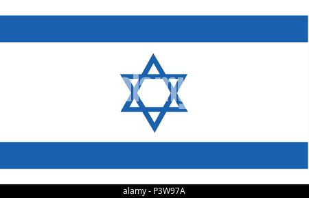 Israel-Flagge Stock Vektor