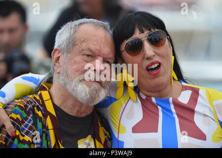 71St jährlichen Filmfestspiele von Cannes - "Der Mann, der getötet Don Quixote" - Fotoshooting mit: Terry Gilliam, Rossy De Palma Wo: Cannes, Frankreich Wann: 19. Mai 2018 Credit: Euan Kirsche / WANN Stockfoto