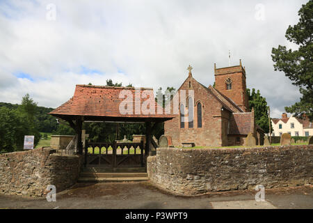 All Saints Church in Shelsley Beauchamp, Worcestershire, England, UK. Stockfoto