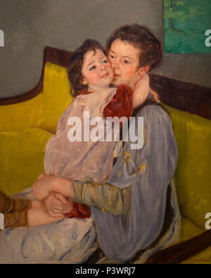 Caresse Stevenson Maternelle, Mary Cassatt, ca. 1902, Museum der Bildenden Künste, Boston, Mass, USA, Nordamerika Stockfoto