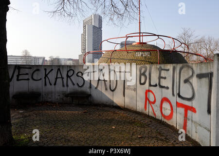 Mannheim, Deutschland, wohnentwicklung Neckarpromenade in Mannheim Stockfoto