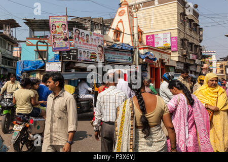 Straßenszene in Mumbai, Indien Stockfoto