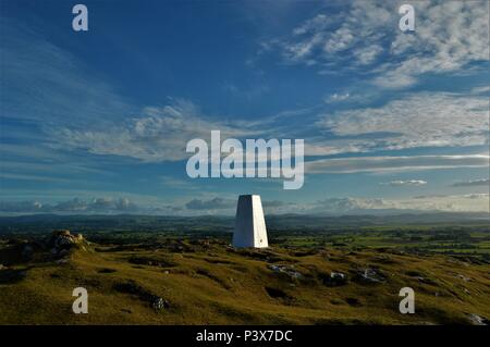 Ein Blick von Oben auf Meliden Mountain, North Wales Stockfoto