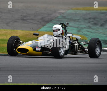 Michael Richings, Alexis Mk 15, HFF, historische Formel Ford Meisterschaft, HSCC, Silverstone International Trophy historisches Rennen treffen, Juni 2018, Autos, Stockfoto