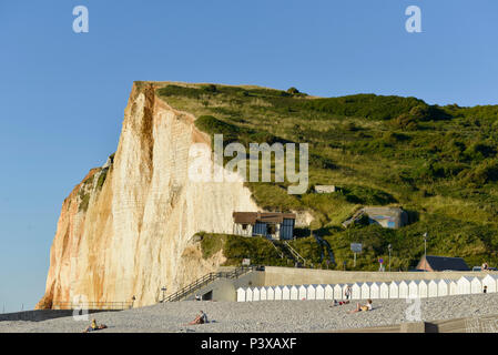 Les Petites-Dalles, Weiler entlang der "Cote d'Albatre' (Norman Küste), im Bereich 'Pays de Caux' Stockfoto