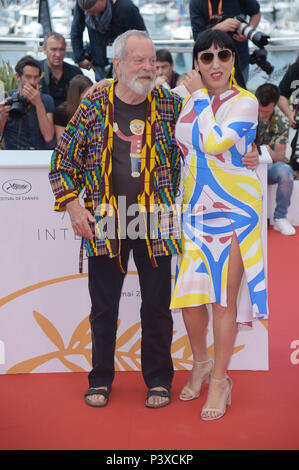 71St jährlichen Filmfestspiele von Cannes - "Der Mann, der getötet Don Quixote" - Fotoshooting mit: Terry Gilliam, Rossy De Palma Wo: Cannes, Frankreich Wann: 19. Mai 2018 Credit: IPA/WENN.com ** Nur für die Veröffentlichung in Großbritannien, den USA, Deutschland, Österreich, Schweiz ** verfügbar Stockfoto