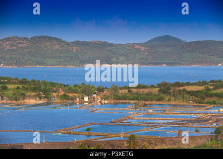 Landschaft bei Tuy Hoa, Ganh Dia, Provinz Phu Yen, Vietnam, Asien Stockfoto