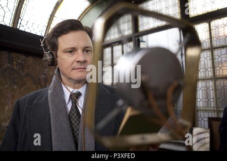 Original Film Titel: THE KING'S SPEECH. Englischer Titel: THE KING'S SPEECH. Regisseur: Tom Hooper. Jahr: 2010. Stars: Colin Firth. Credit: SIEHE SAH FILME/Album Stockfoto