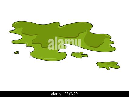 Giftige Pfütze einfachen vektor design isoliert auf weißem Stock Vektor