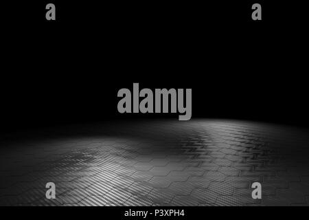 3D Rendering Illustration von Carbon Hintergrund Stockfoto