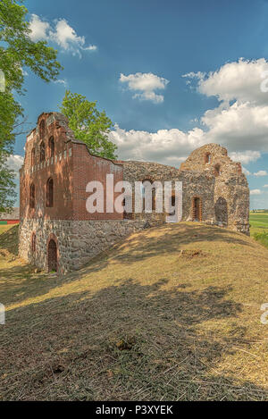 Die Manstorp Gables ist eine in Vellinge Gemeinde in der Region Skane Schweden ruinieren. Stockfoto