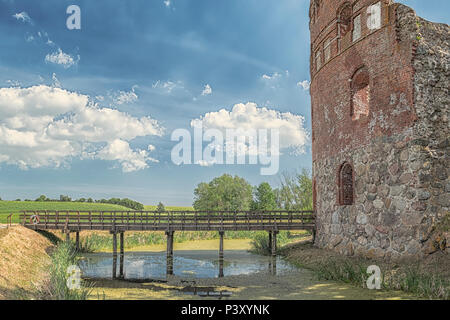 Die Manstorp Gables ist eine in Vellinge Gemeinde in der Region Skane Schweden ruinieren. Stockfoto